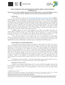 WAYS TO BRIDGE THE GENDER DIGITAL DIVIDE FROM