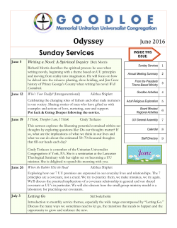 Odyssey - Goodloe Memorial UU Congregation