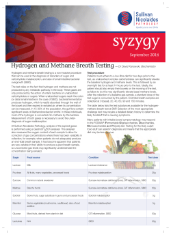 Syzygy September 2014 - Sullivan Nicolaides Pathology