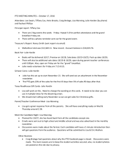 October - North West Hendricks Schools