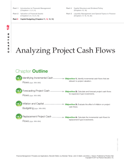 Analyzing Project Cash Flows