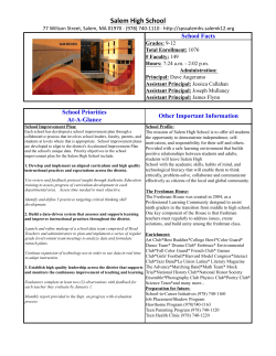 School Profile - Salem High School