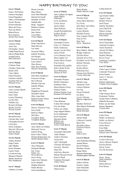 HAPPY BIRTHDAY TO YOU!