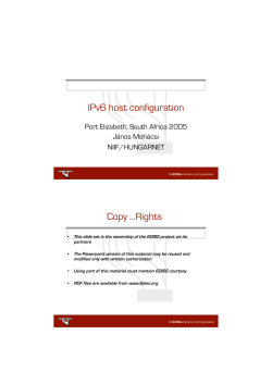 IPv6 host configuration