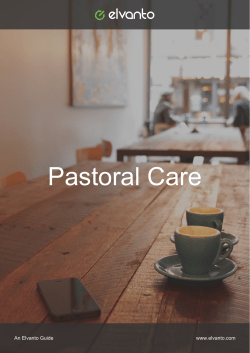Pastoral Care - Elvanto Help