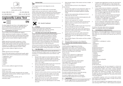 Legionella Latex Test - Thermo Fisher Scientific