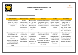 Oakwood Primary Academy Homework Grid Year 4 &ndash; Term 3