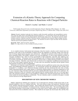 Extension of a Kinetic-Theory Approach for Computing Chemical