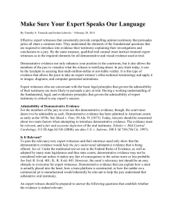 Make Sure Your Expert Speaks Our Language