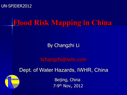 Flood Risk Mapping in China - UN