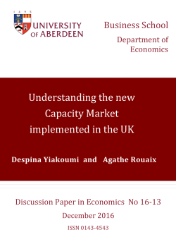 Understanding the new Capacity Market implemented in the UK