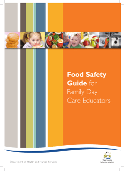 Food Safety Guide for Family Day Care Educators