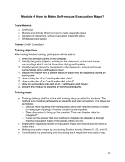 Module 4 How to Make Self-rescue Evacuation