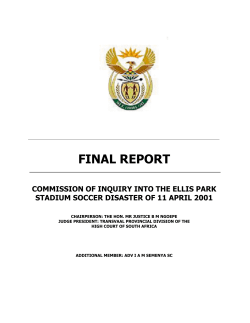 Ellispark Soccer Disaster of 11 April 2001