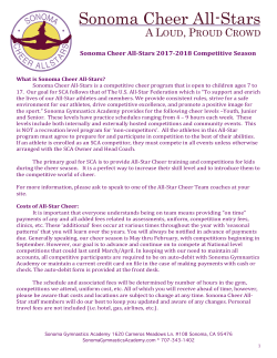 2017 Cheer Handbook PDF - Sonoma Gymnastics Academy