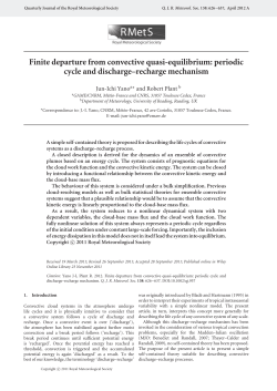 Finite departure from convective quasiequilibrium: periodic cycle