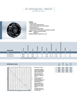 AC centrifugal fans - RadiCal®