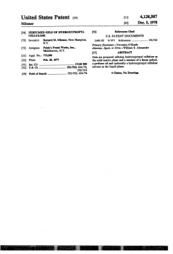 Perfumed gels of hydroxypropyl cellulose