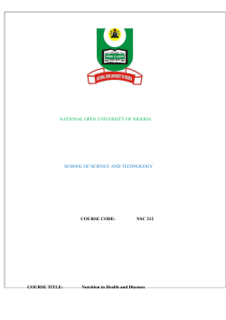 NSC 212 - National Open University of Nigeria