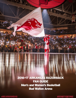 2016-17 Fan Guide - Arkansas Razorbacks