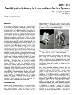 Dust Mitigation Solutions for Lunar and Mars Surface