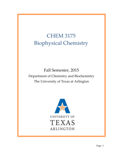 CHEM 3175 Lab Manual