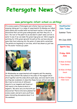 Petersgate News - Petersgate Infant School