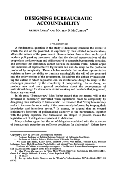 Designing Bureaucratic Accountability