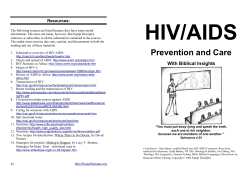 HIV-AIDS Prevention and Care