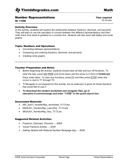 Activity overview - TI Education