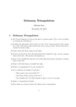 Delaunay Triangulation - UCSB Computer Science