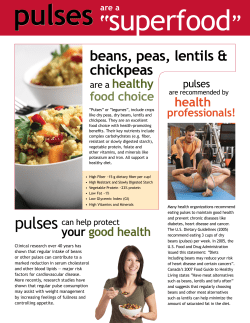 Superfood - Pulse Canada