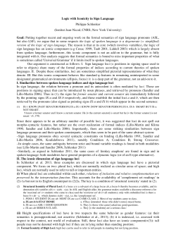 Logic with Iconicity in Sign Language