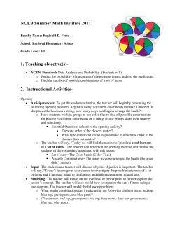 Probability and Combinations