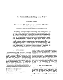 The Continental Record of Stage 11: a Review