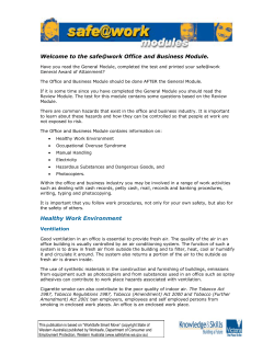 the safe@work Office and Business Module.