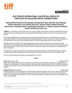 2016 toronto international film festival unveils