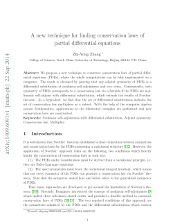 A new technique for finding conservation laws of partial differential