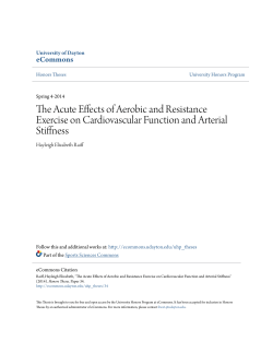 The Acute Effects of Aerobic and Resistance Exercise