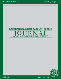 Journal of Sustainable Development