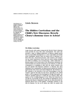 The Hidden Curriculum and the Child`s New Discourse