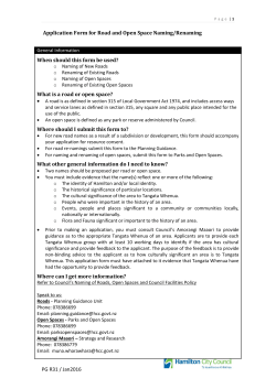 PG R31 Application Form for Road and Open Space Naming