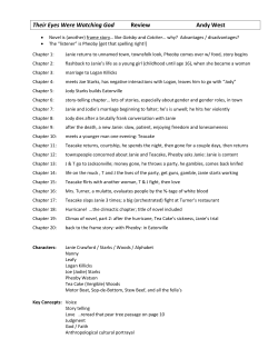 Their Eyes Were Watching God Review Andy West