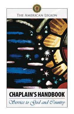 CHAPLAIN`S HANDBOOK