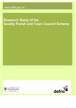 Review of the Quality Parish and Town Council Scheme