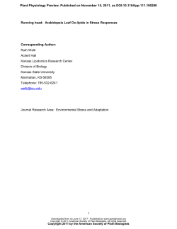 Direct Infusion Mass Spectrometry of Oxylipin