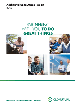 Adding Value to Africa report