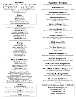 Signature Burgers