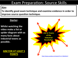 Exam Prepara)on: Source Skills
