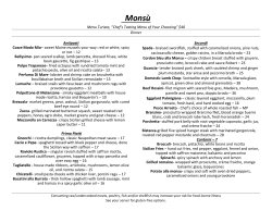 to View Our Dinner Menu